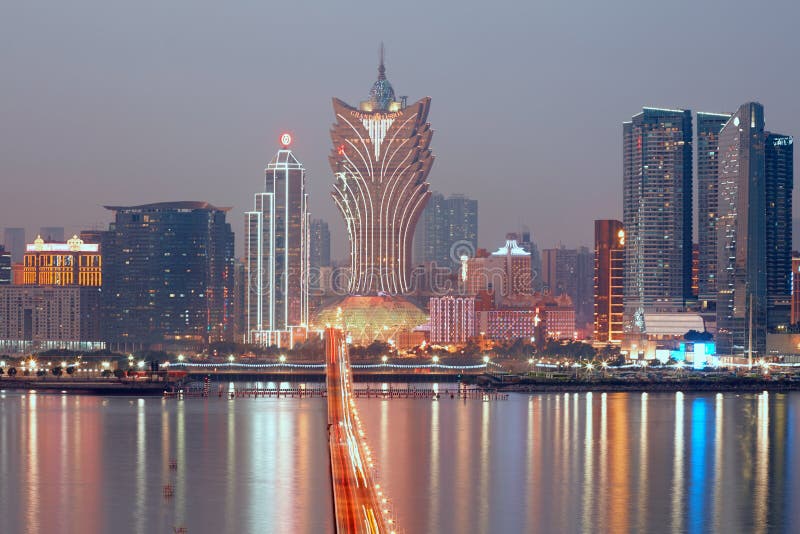 澳门 澳门新葡京 天际线夜景